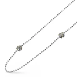 Cheap LAGOS Five Station Two-Tone Love Knot Necklace