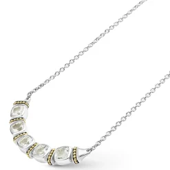Clearance LAGOS Five Station White Topaz Necklace