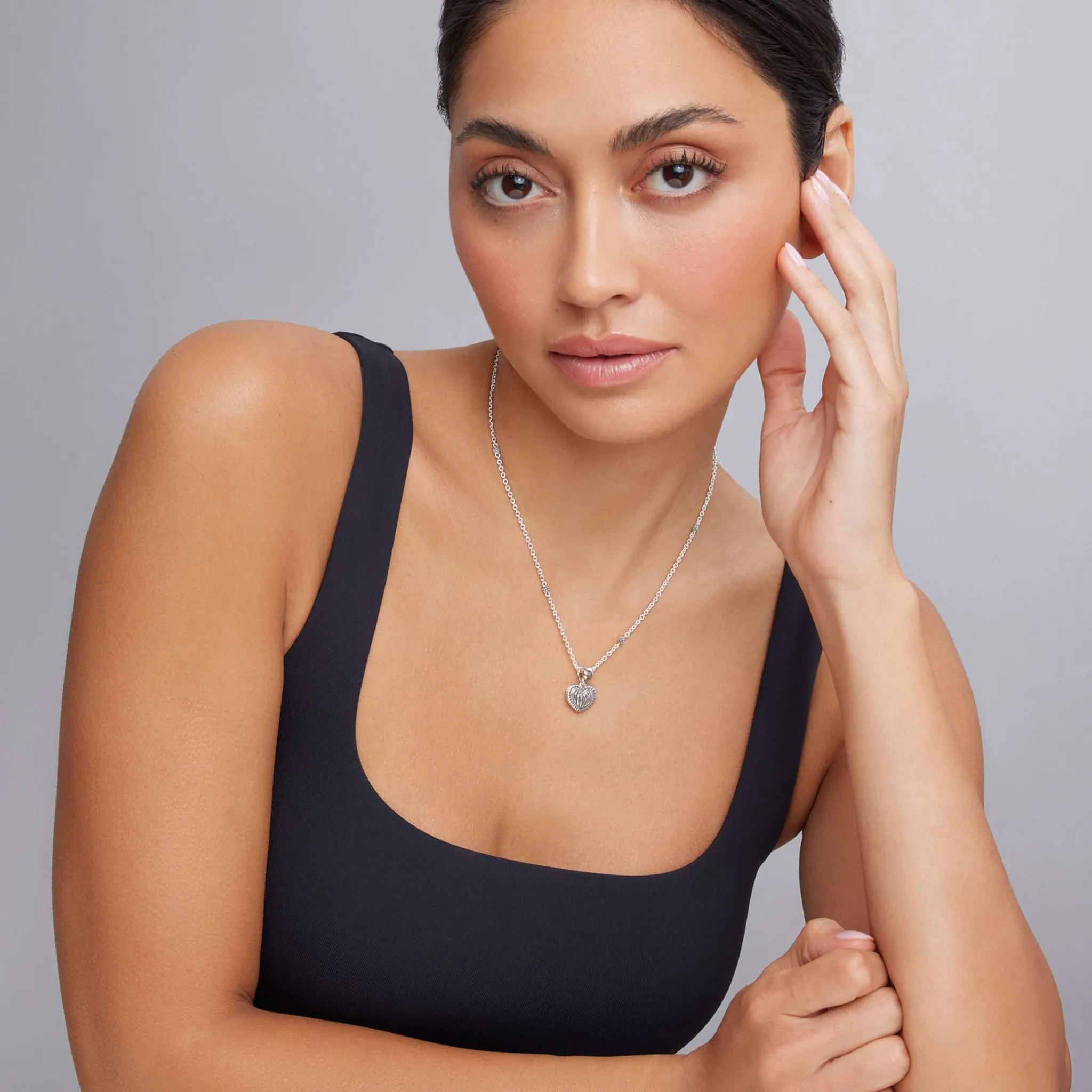 Sale LAGOS Fluted Heart Pendant Necklace