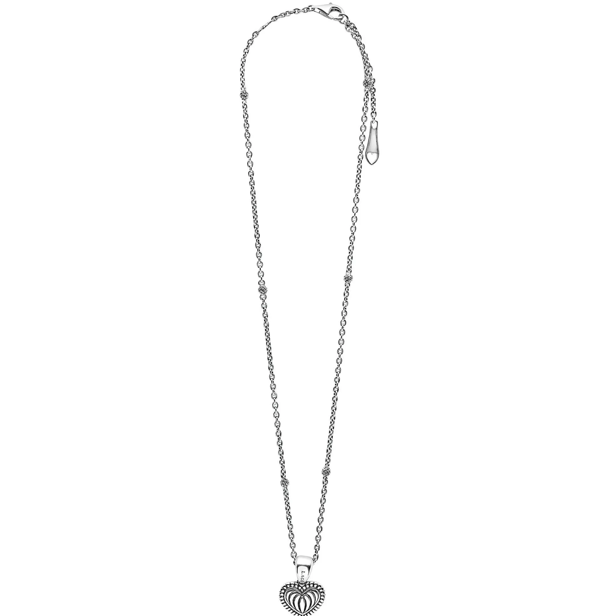 Sale LAGOS Fluted Heart Pendant Necklace