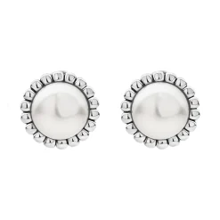 Hot LAGOS Fluted Pearl Stud Earrings
