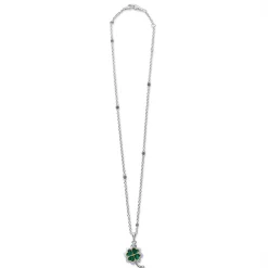 Fashion LAGOS Four Leaf Malachite Clover Pendant Necklace