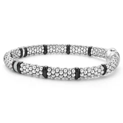 Store LAGOS Four Station Diamond Caviar Bracelet | 6Mm