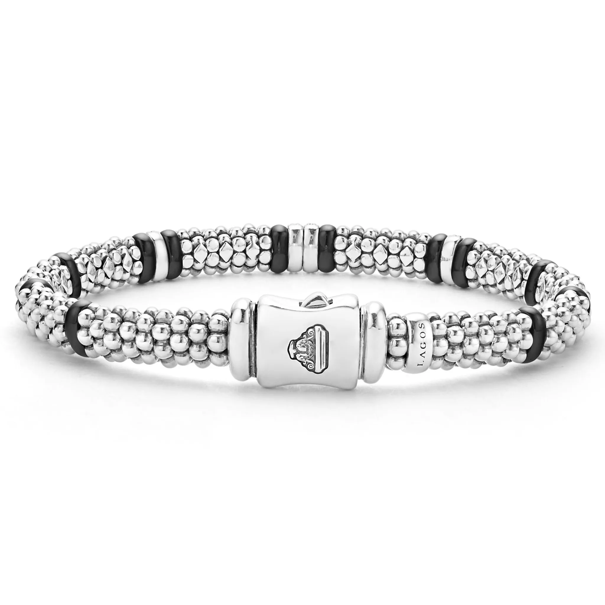 Store LAGOS Four Station Diamond Caviar Bracelet | 6Mm