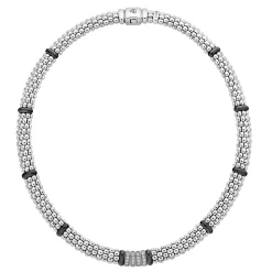 Cheap LAGOS Four Station Diamond Caviar Necklace
