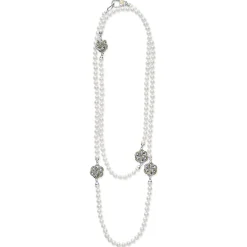 Best LAGOS Four Station Love Knot Pearl Necklace