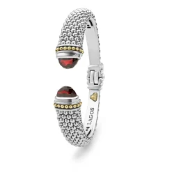 Fashion LAGOS Garnet Cuff Bracelet | 12Mm