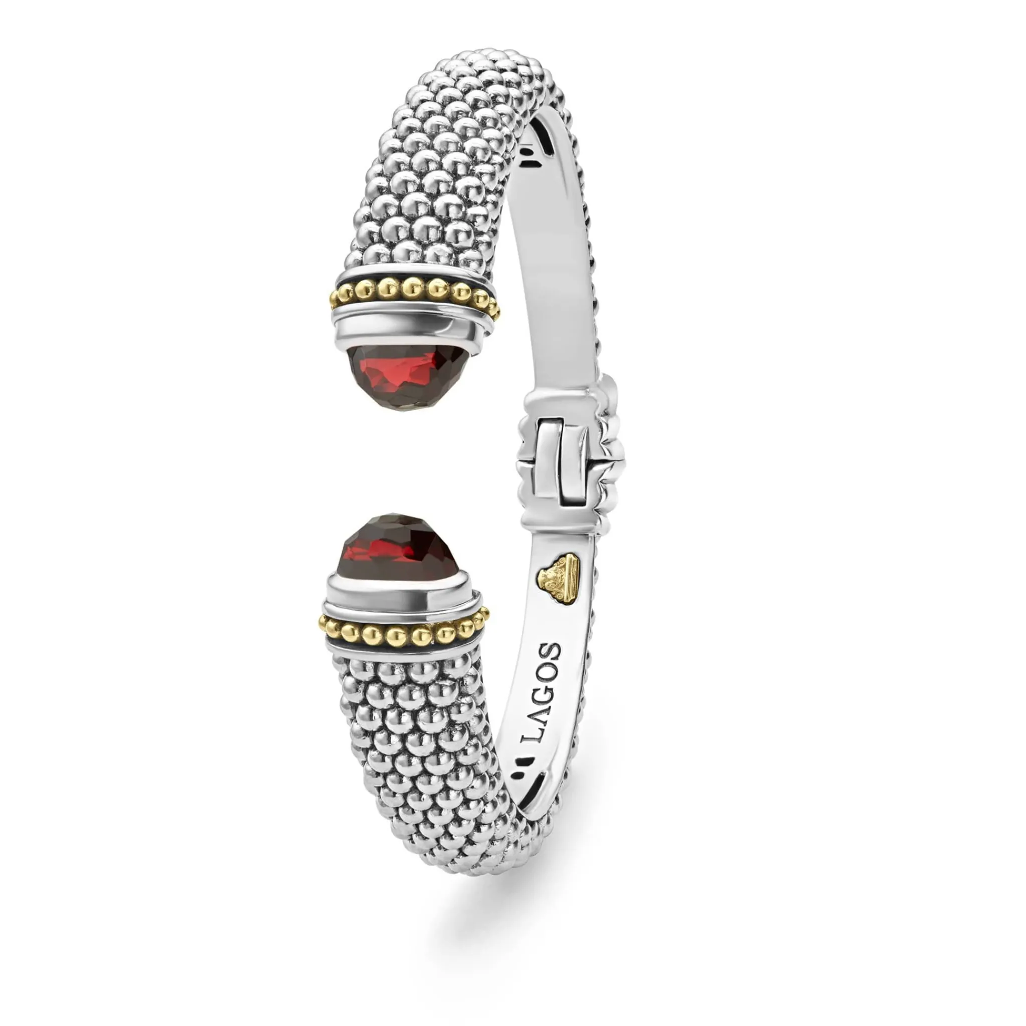 Fashion LAGOS Garnet Cuff Bracelet | 12Mm