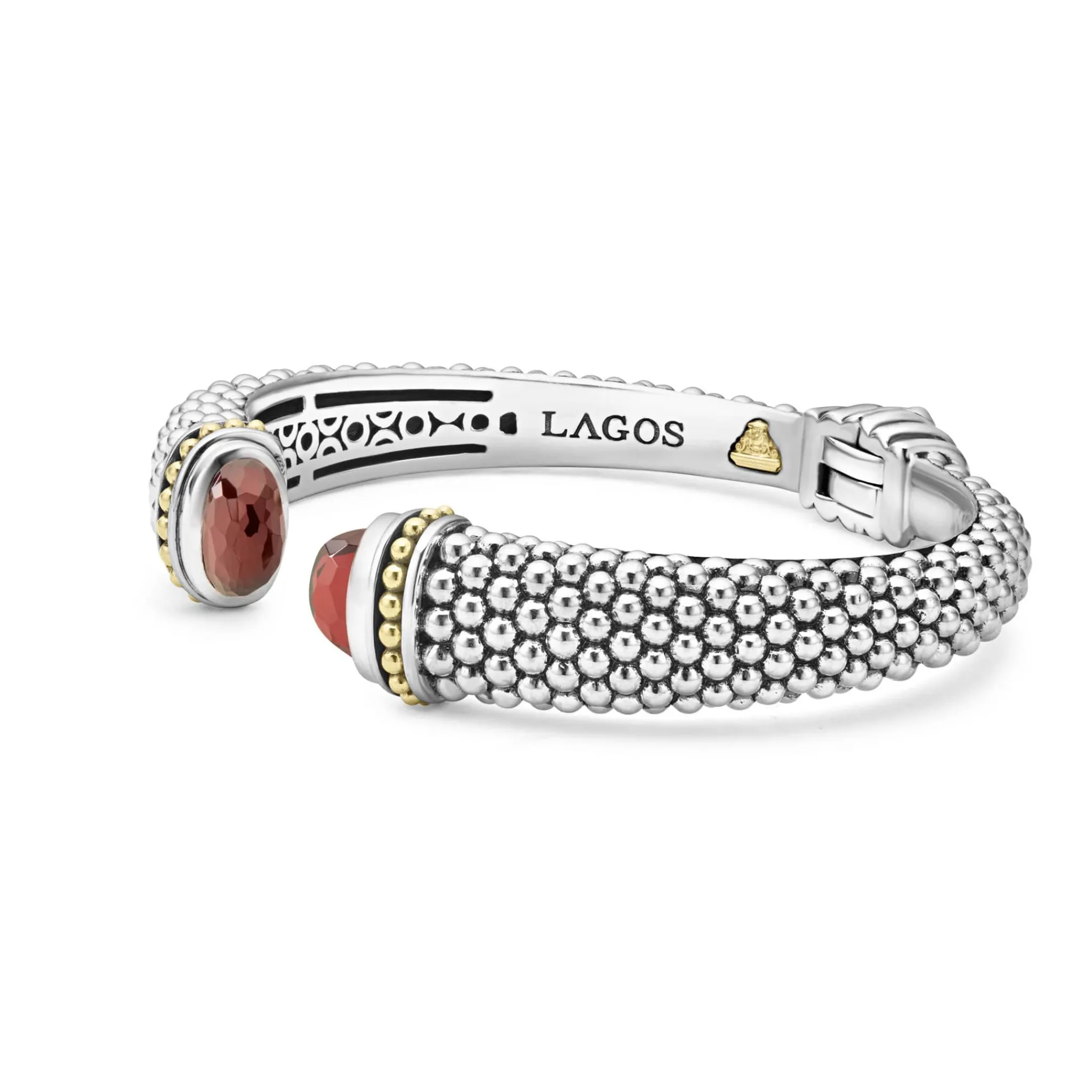 Fashion LAGOS Garnet Cuff Bracelet | 12Mm