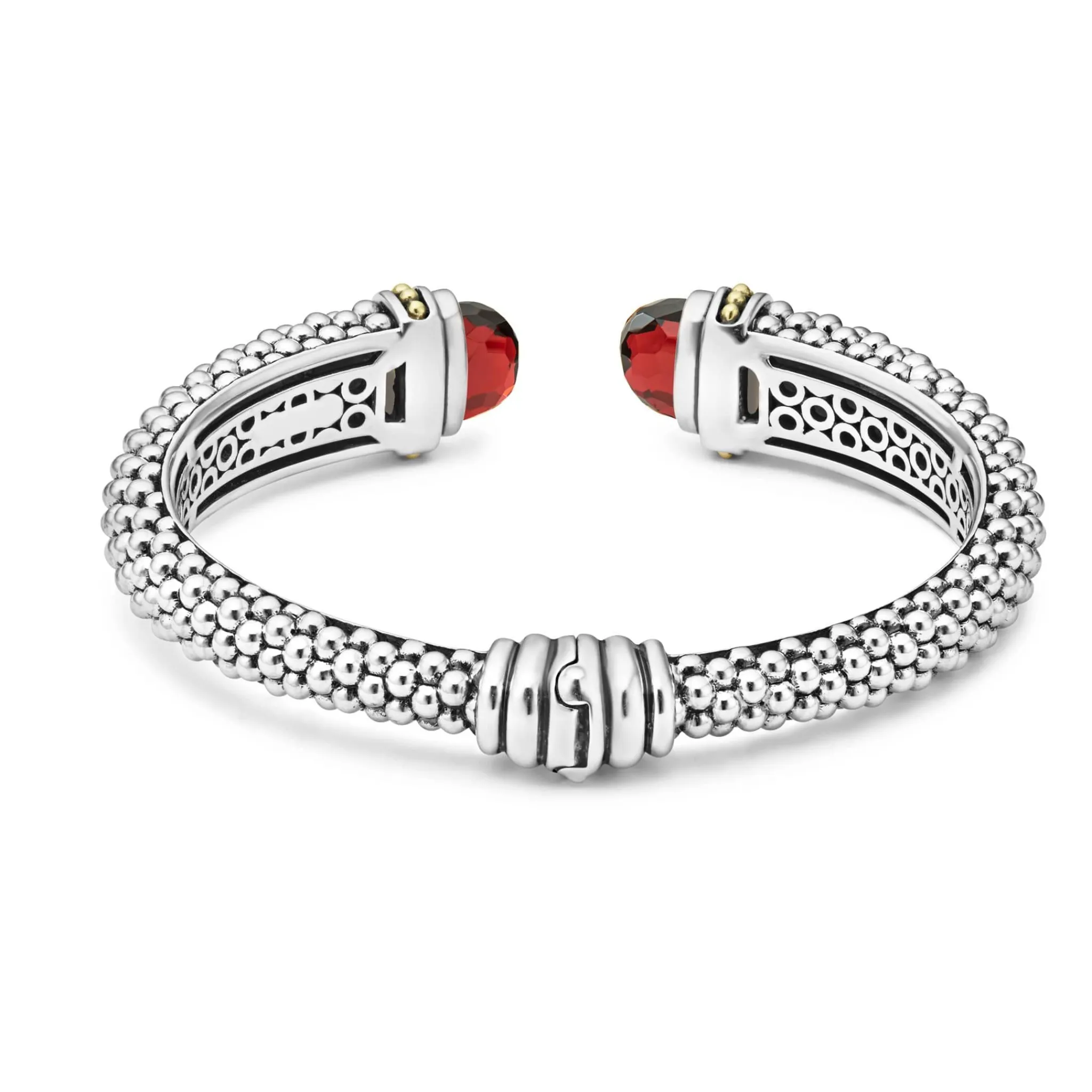 Fashion LAGOS Garnet Cuff Bracelet | 12Mm