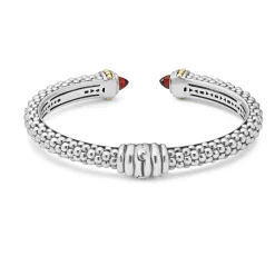 Fashion LAGOS Garnet Cuff Bracelet | 8Mm