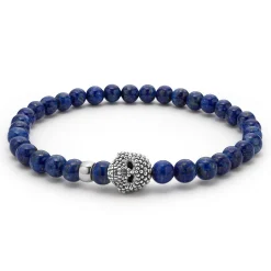 Cheap LAGOS Gemstone Skull Stretch Bracelet Gift Set