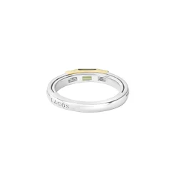 Discount LAGOS Green Tourmaline And Diamond Stacking Ring