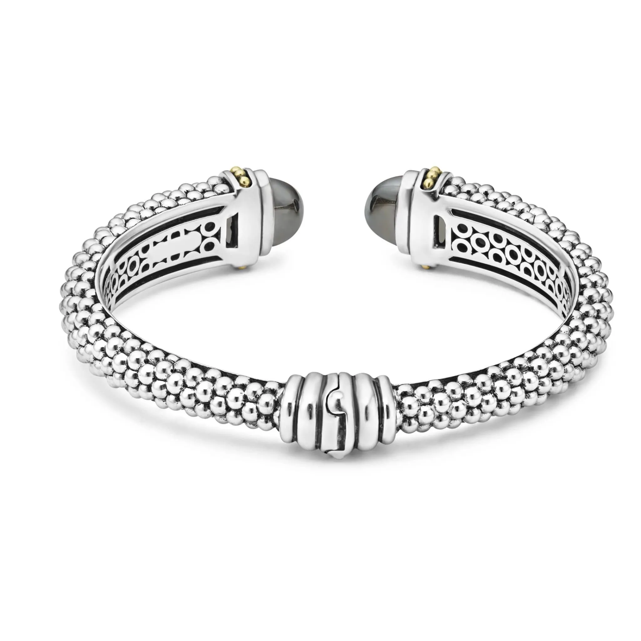 Fashion LAGOS Hematite Cuff Bracelet | 12Mm