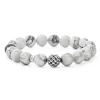 Cheap LAGOS Howlite Silver Station Bead Bracelet