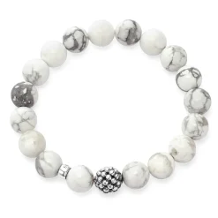 Cheap LAGOS Howlite Silver Station Bead Bracelet