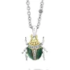 Shop LAGOS Jade Beetle Diamond Pendant Necklace
