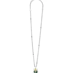 Shop LAGOS Jade Beetle Diamond Pendant Necklace