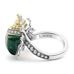 Best LAGOS Jade Double Beetle Diamond Ring