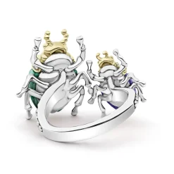 Store LAGOS Jade Double Beetle Diamond Ring
