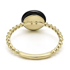 Discount LAGOS 18K Gold And Black Ceramic Diamond Ring