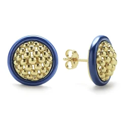Store LAGOS 18K Gold And Ceramic Stud Earrings