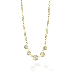 Best LAGOS 18K Gold And Diamond Circle Necklace