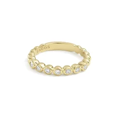 Cheap LAGOS 18K Gold And Diamond Stacking Ring