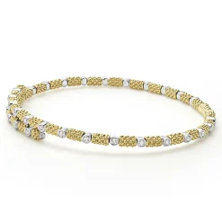 Online LAGOS 18K Gold And Diamond Superfine Cuff Bracelet
