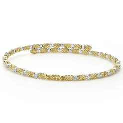 Online LAGOS 18K Gold And Diamond Superfine Cuff Bracelet