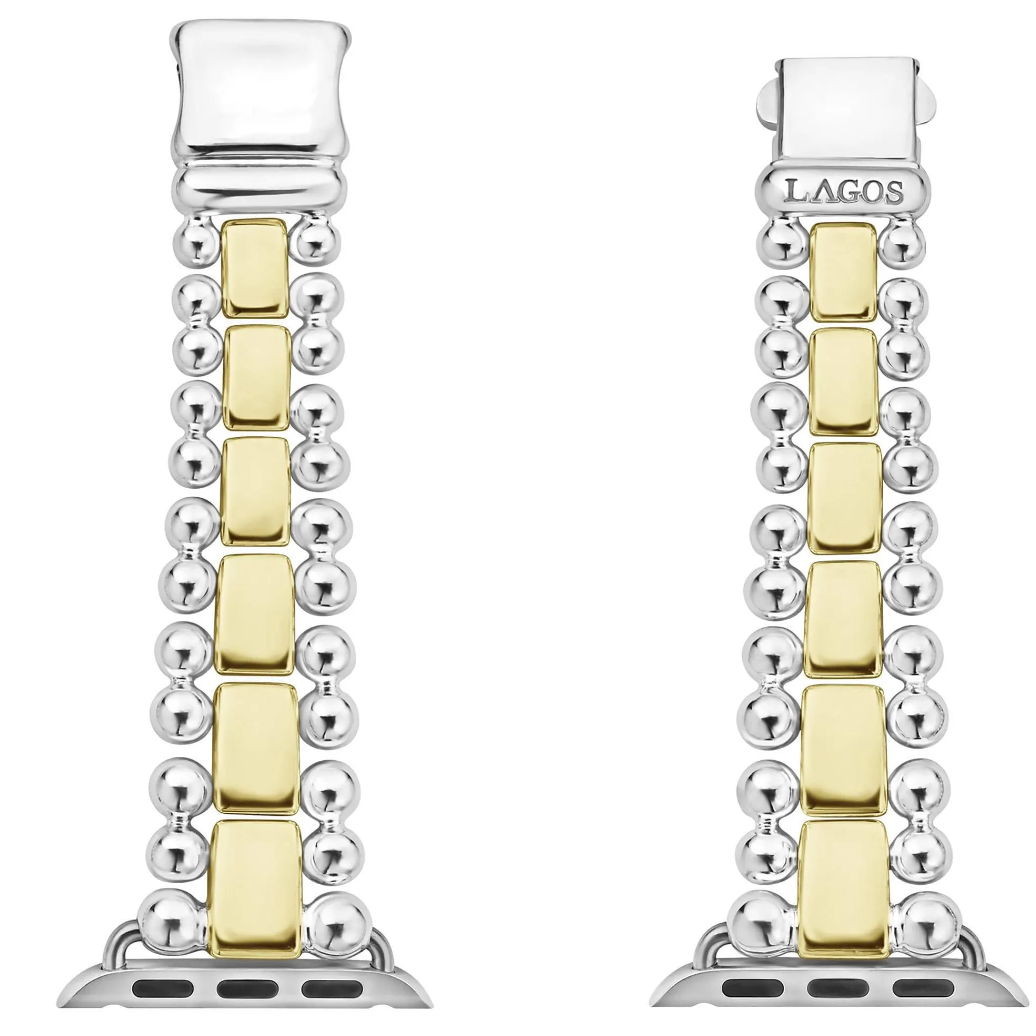 Hot LAGOS 18K Gold And Sterling Silver Watch Bracelet-38-45Mm