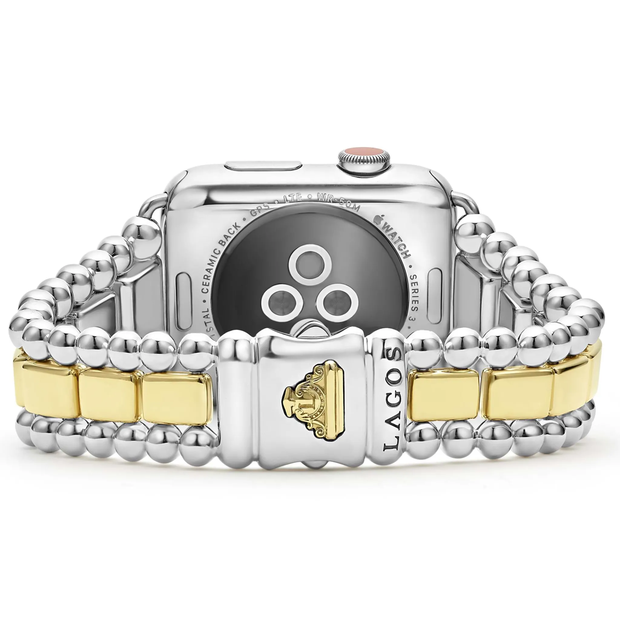 Sale LAGOS 18K Gold And Sterling Silver Watch Bracelet-42-49Mm