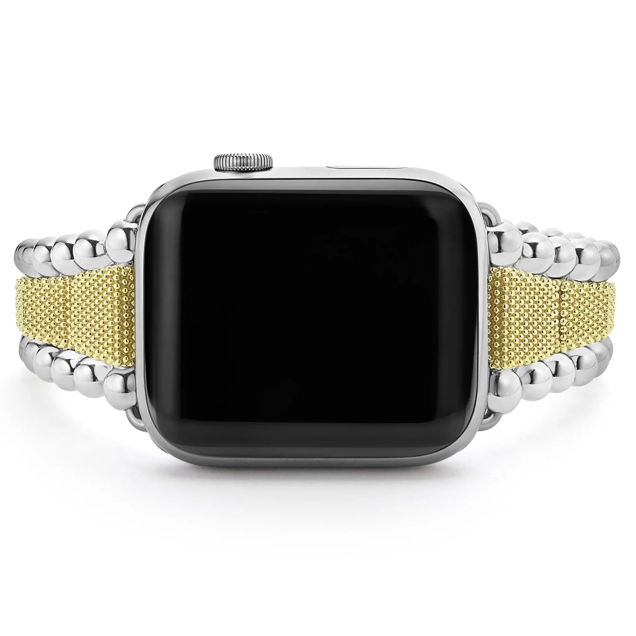 Online LAGOS 18K Gold And Sterling Silver Caviar Beaded Watch Bracelet-42-49Mm