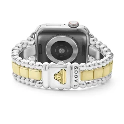 Sale LAGOS 18K Gold And Sterling Silver Single Diamond Watch Bracelet-38-45Mm