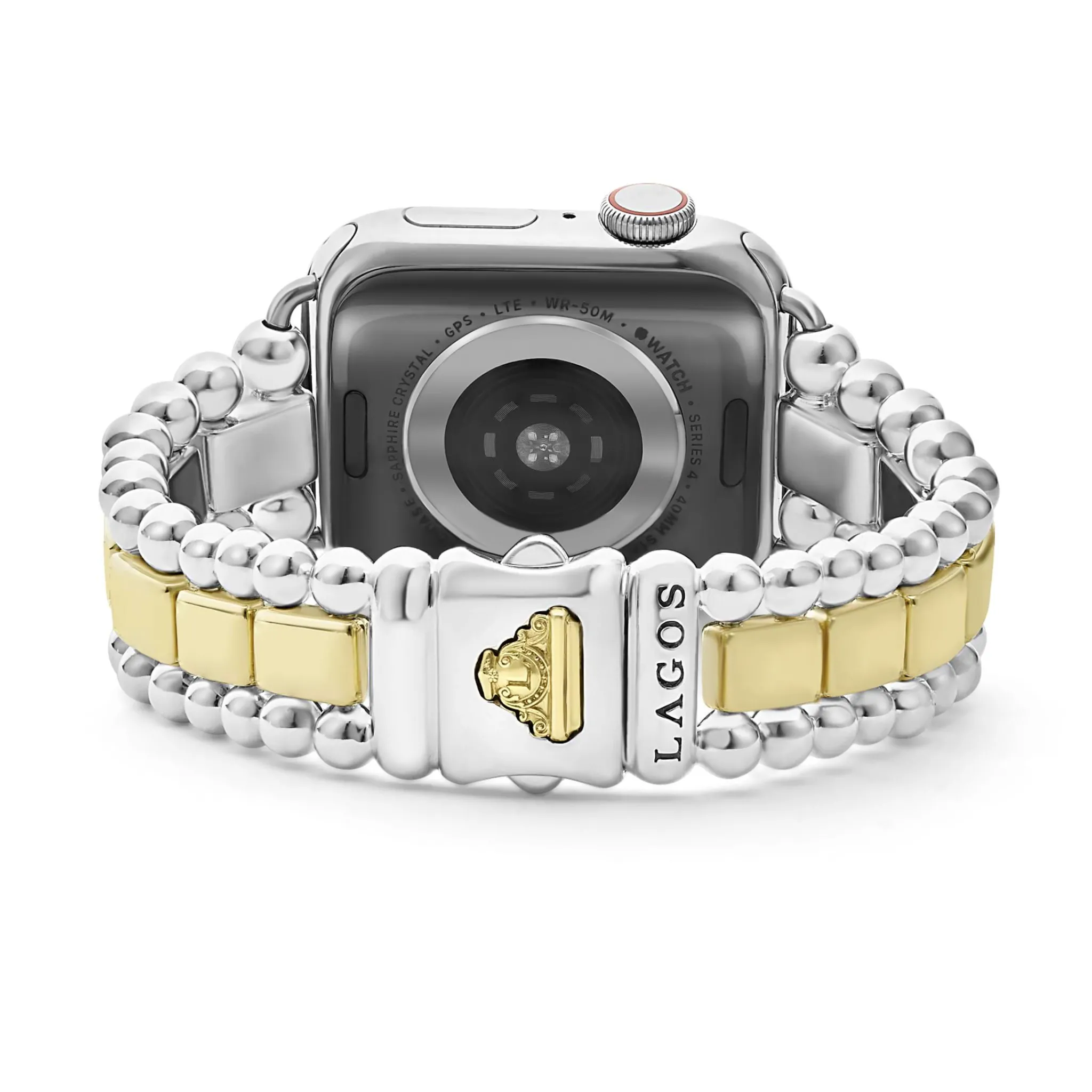 Sale LAGOS 18K Gold And Sterling Silver Single Diamond Watch Bracelet-38-45Mm