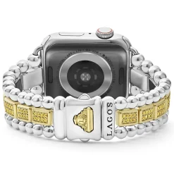 Sale LAGOS 18K Gold And Sterling Silver Yellow Sapphire Watch Bracelet-38-45Mm