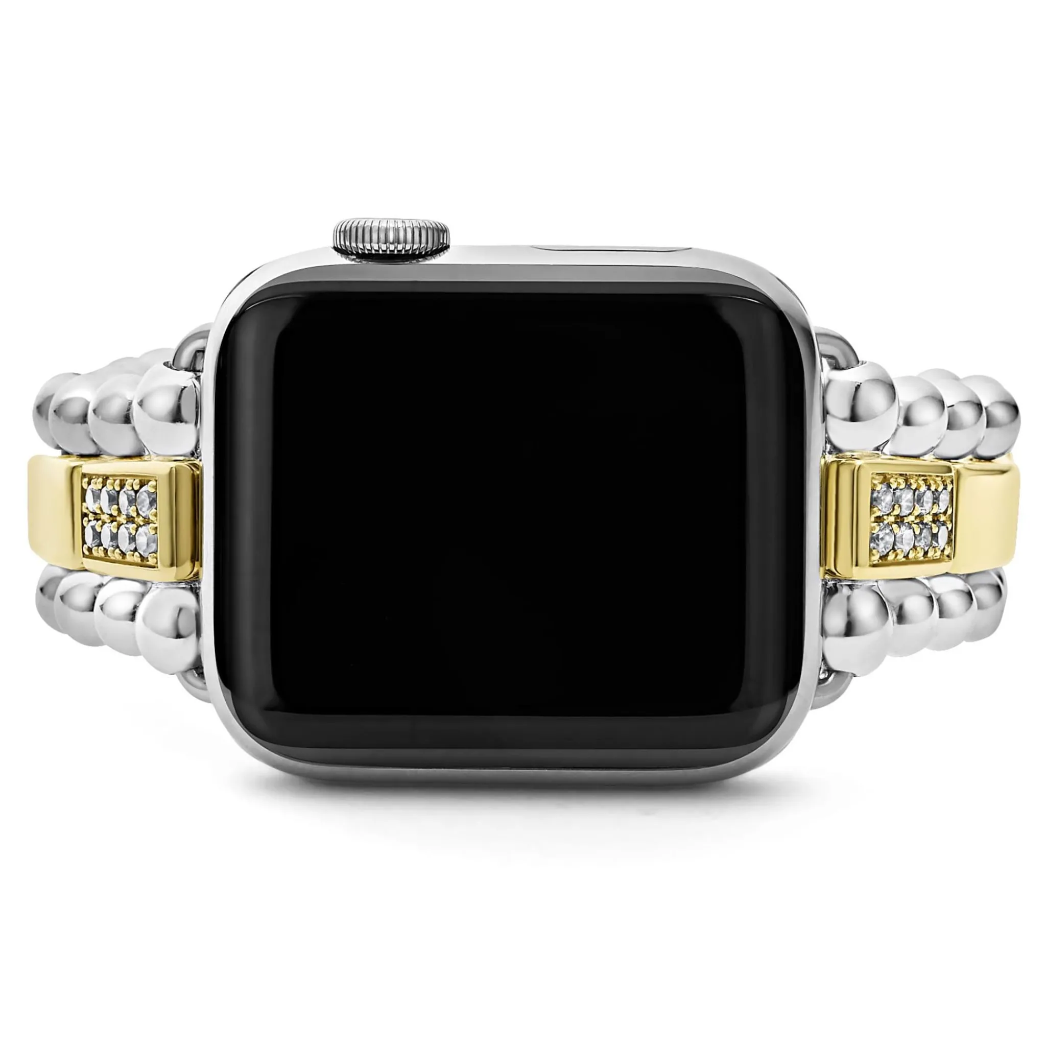 Outlet LAGOS 18K Gold And Sterling Silver Single Diamond Watch Bracelet-38-45Mm