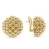 Best LAGOS 18K Gold Beaded Omega Clip Earrings