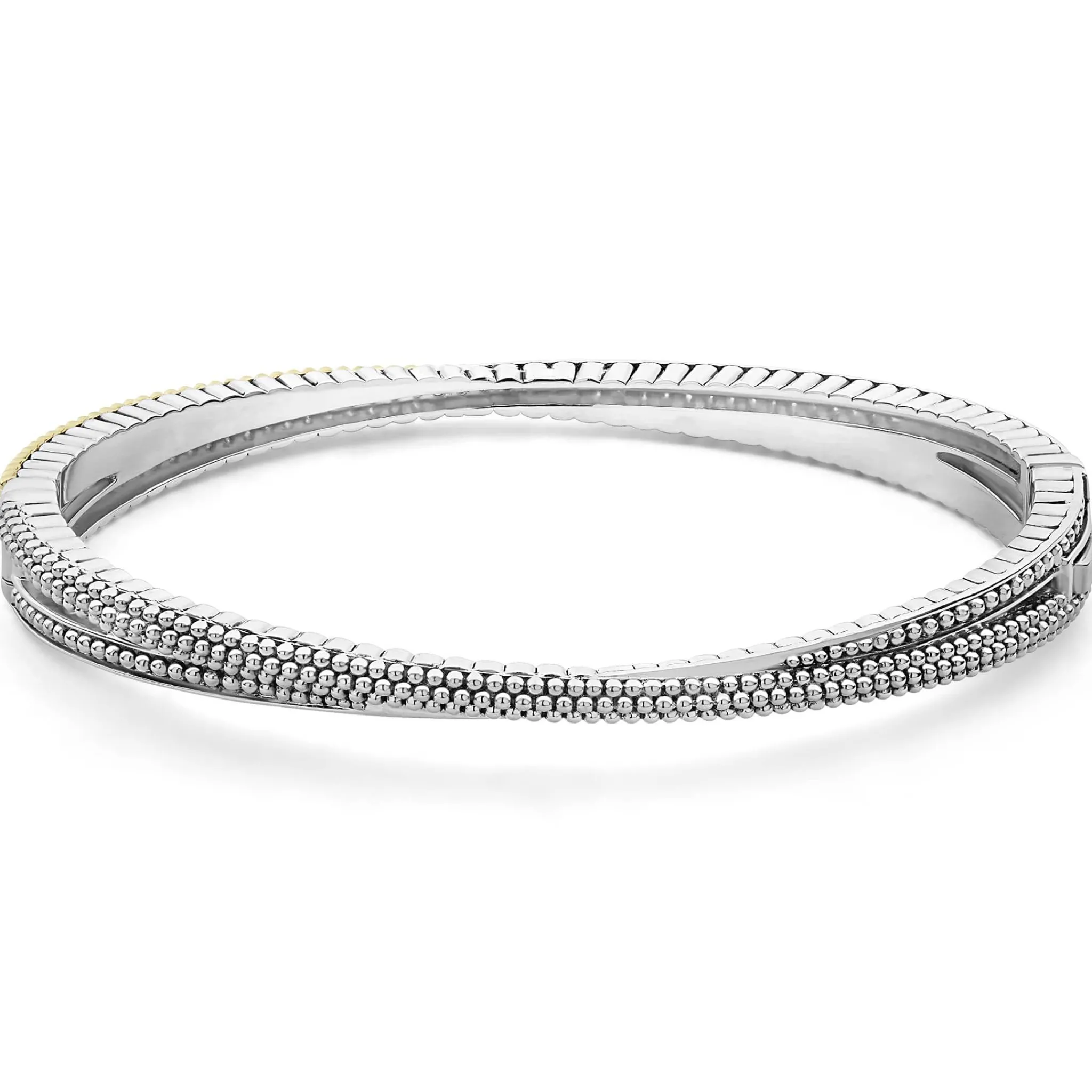 Best LAGOS 18K Gold Caviar And Diamond Bangle