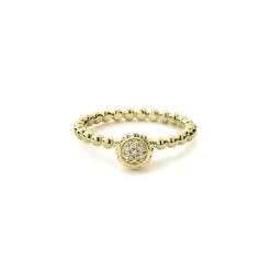 Cheap LAGOS 18K Gold Caviar Diamond Ring