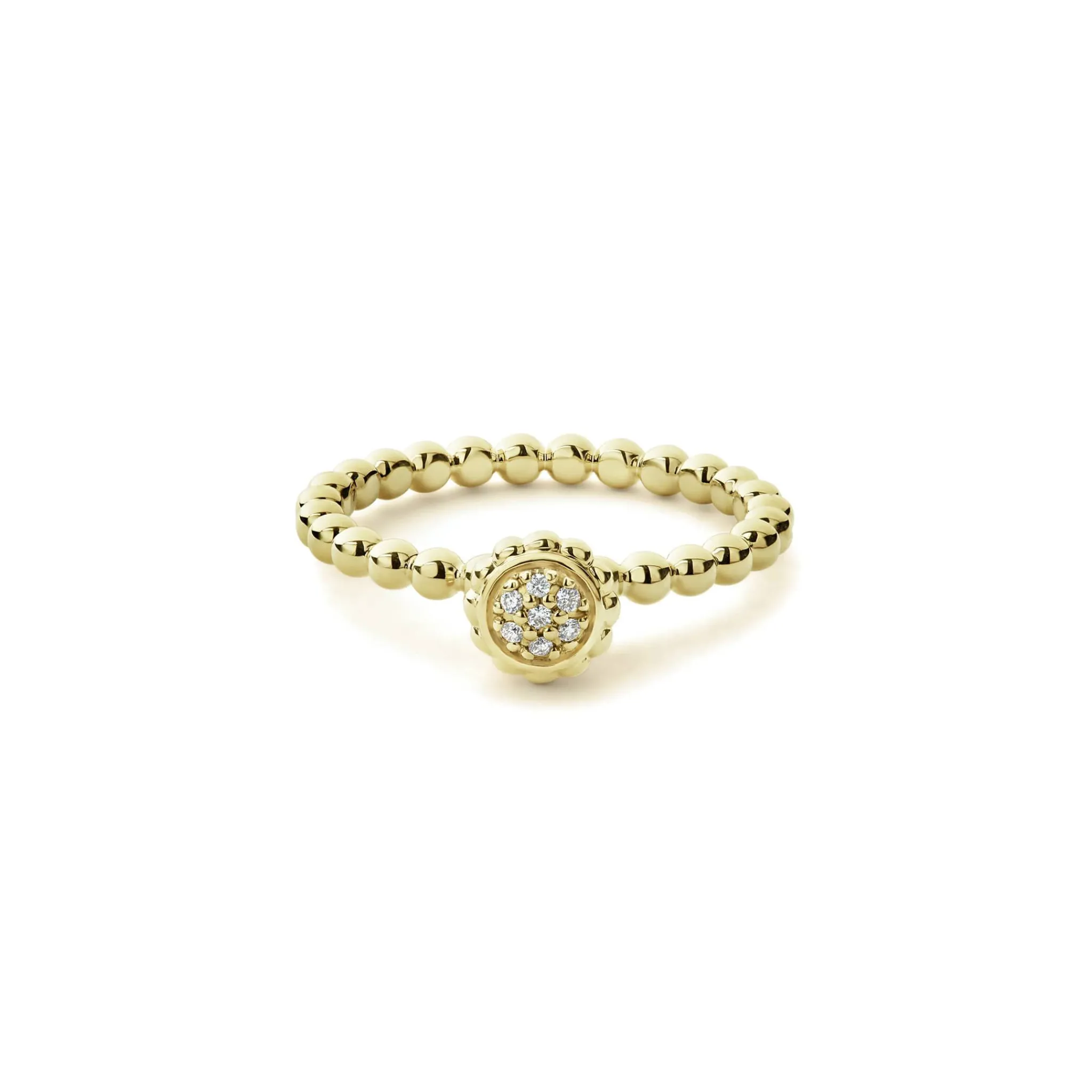 Cheap LAGOS 18K Gold Caviar Diamond Ring