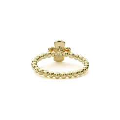 Fashion LAGOS 18K Gold Caviar Flower Diamond Ring