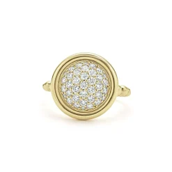 Flash Sale LAGOS 18K Gold Circle Diamond Ring