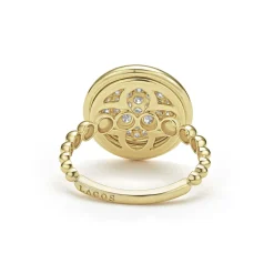 Flash Sale LAGOS 18K Gold Circle Diamond Ring