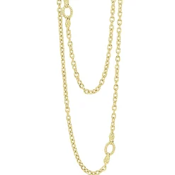 Sale LAGOS 18K Gold Circle Station Necklace