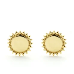 Fashion LAGOS 18K Gold Circle Stud Earrings
