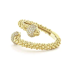 Best Sale LAGOS 18K Gold Diamond Ball Wrap Ring