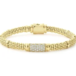 Store LAGOS 18K Gold Diamond Bracelet | 6Mm