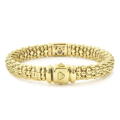 Shop LAGOS 18K Gold Diamond Bracelet | 9Mm