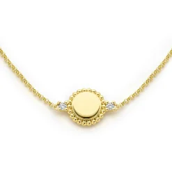 New LAGOS 18K Gold Diamond Circle Bracelet